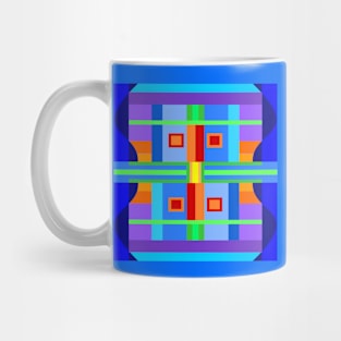 Building with multicolored facade Mug